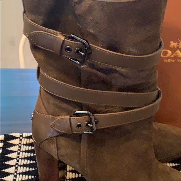 Olive green Coach Boot - Picture 2 of 3